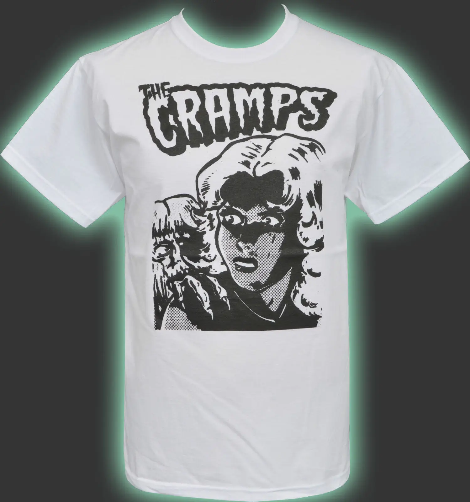 Мужская белая футболка THE CRAMPS LUX INTERIOR HORROR GARAGE PSYCHOBILLY 2019 модная Распродажа дешевых