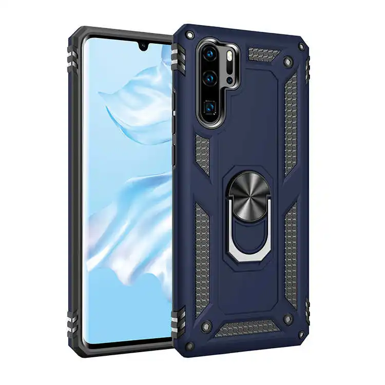Blue Роскошный сверхпрочный противоударный чехол для телефона Motorola Moto G7 Plus G7Plus G7 мощный защитный чехол Гибридный бампер силиконовый чехол - Цвет: Blue