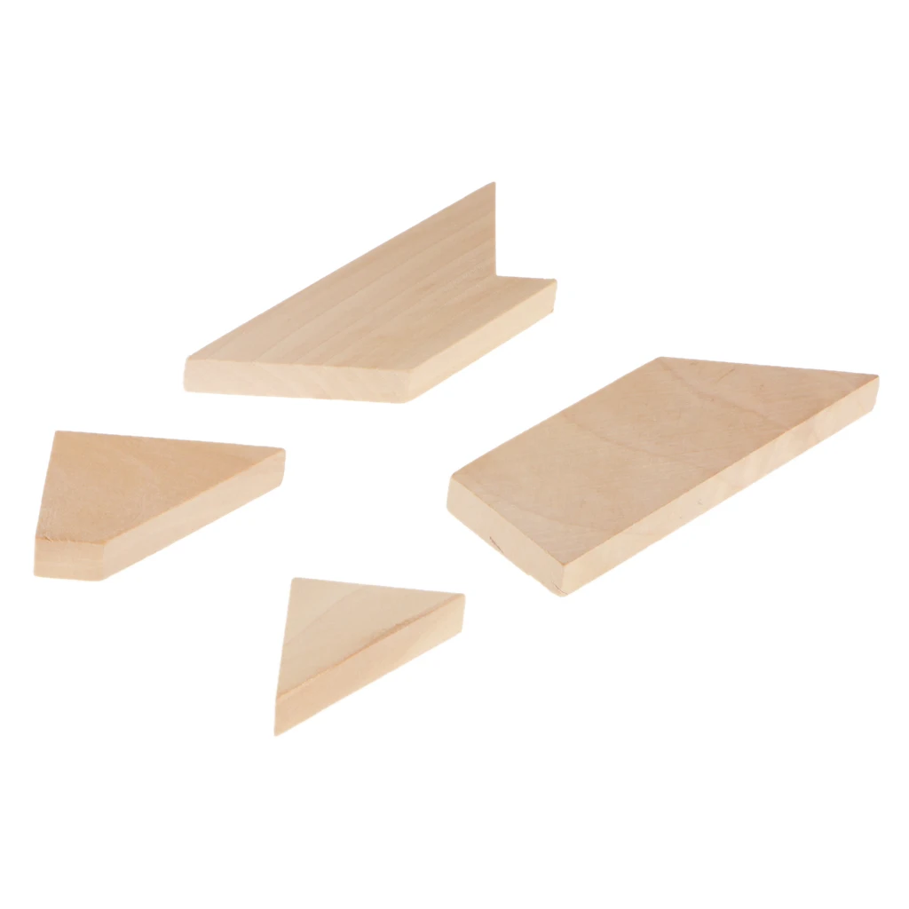 Высокое качество деревянные Т-образные игрушки-пазлы винтажная игра Tangram стиль