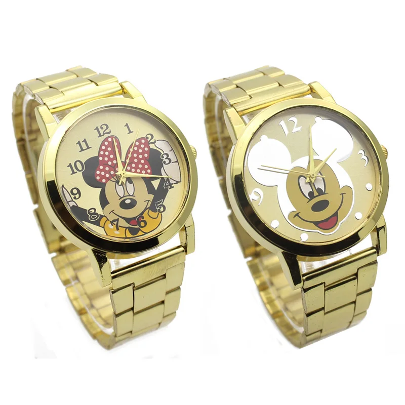 2019 Новая мода золото наручные часы кварцевые для женщин со стразами платье