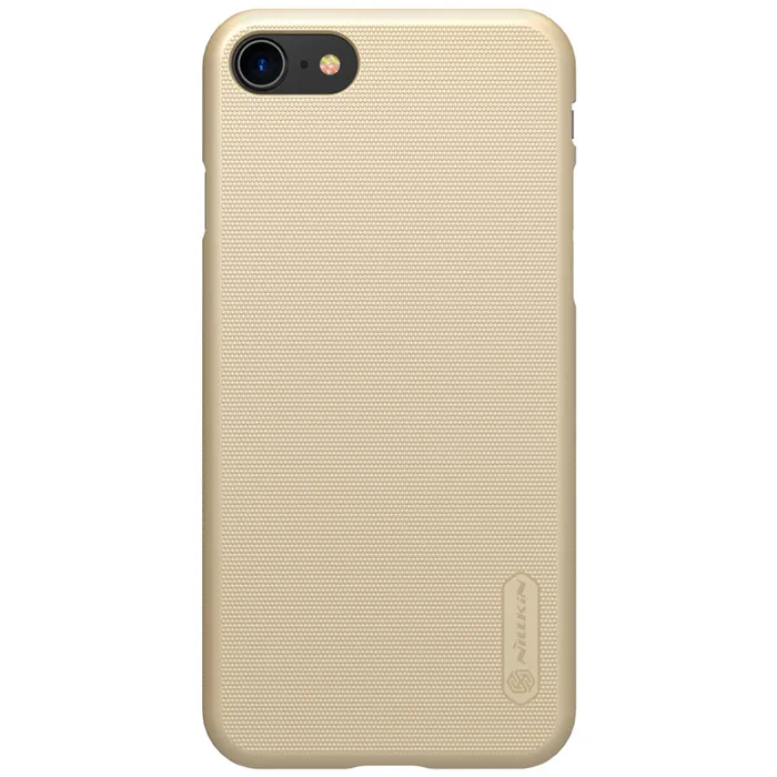 NILLKIN чехол для iphone 8 чехол для iphone 8 плюс Чехол Супер Матовый Щит Жесткий пластиковый Чехол с защитой экрана - Цвет: Золотой