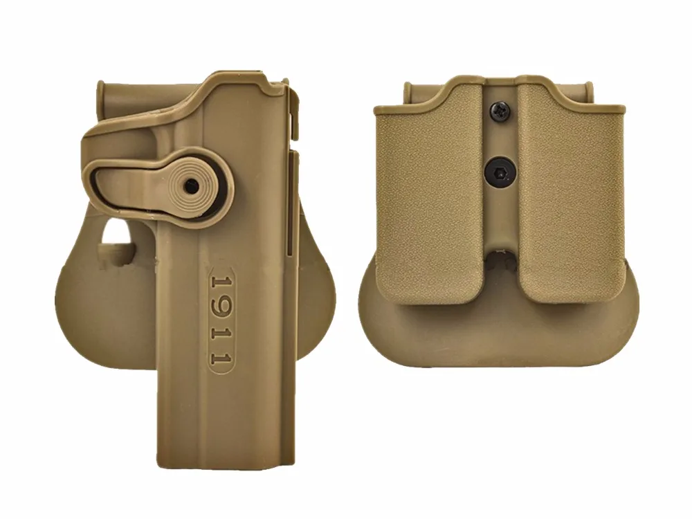 Тактический Поворотный ремень поясная кобура подсумок для магазинов M1911