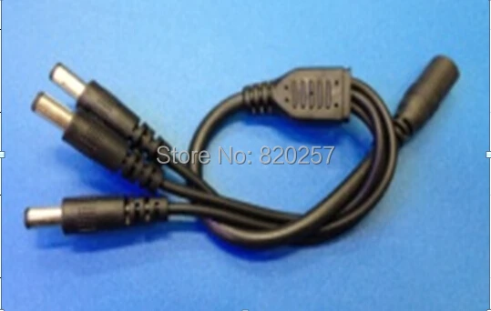 

Free shipping 10pcs lot 1 to 3 power cable, 1 male to 3 female DC connector, Splitter Cable