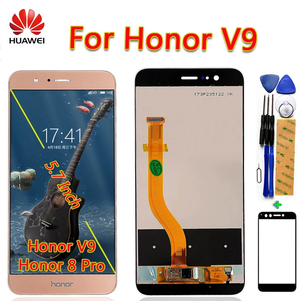 Huawei Honor 8 Pro ЖК дисплей huawei V9 DUK L09 AL20 сенсорный экран 5 7 дюймов дигитайзер сборка
