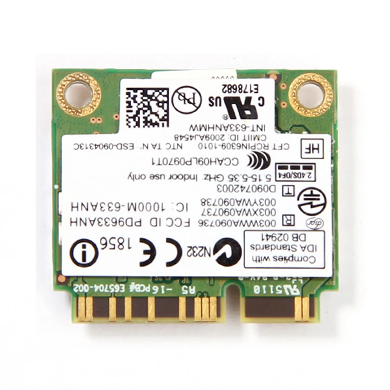 Двухдиапазонная 450 Мбит/с мини PCI e беспроводная Wi Fi карта 633ANHMW 6300AGN для Intel 6300
