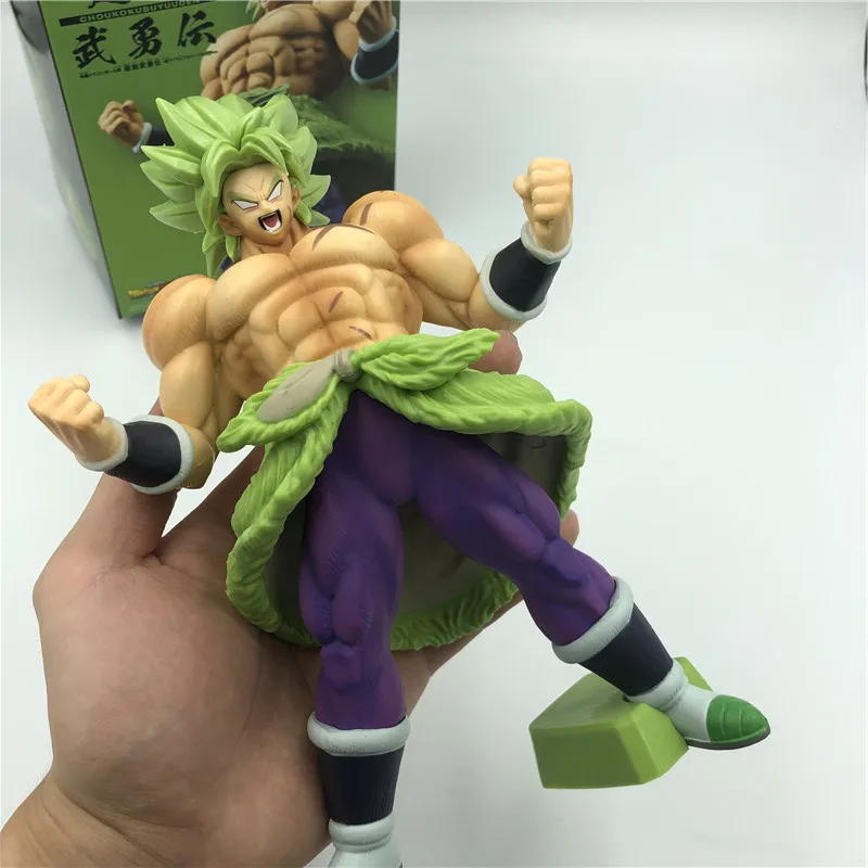 Dragon Ball Z Super Broly Movie Ver. Зеленые волосы против Гоку броли Супер Saiyan боевой формы ПВХ Фигурки Модель DBZ 24 см