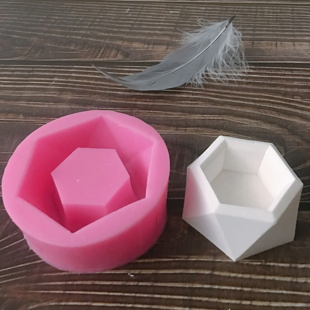 Flowerpot Molds Garden Planter Concrete Pot Mold Silicone Candle Holder DIY Form Aroma Plaster Mold|Глиняные формы| |