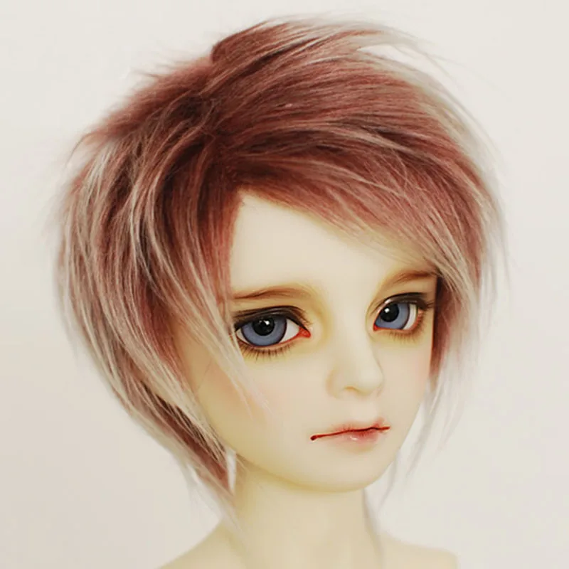 BJD плюшевый парик короткий для 1/4 1/3 17 &quot24&quot высокий MSD SD DK DZ AOD DD кукла бесплатная