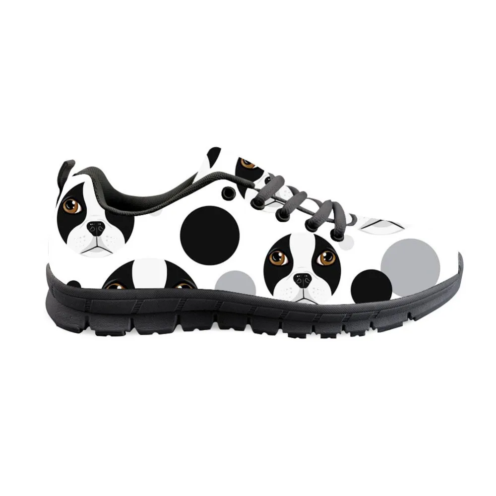 

Autumn Comfortable Mujer Cute Women Flats Shoes Dog Pattern Breathable Mesh Shoes For Lady Casual Shoes Women Girls Sneakers