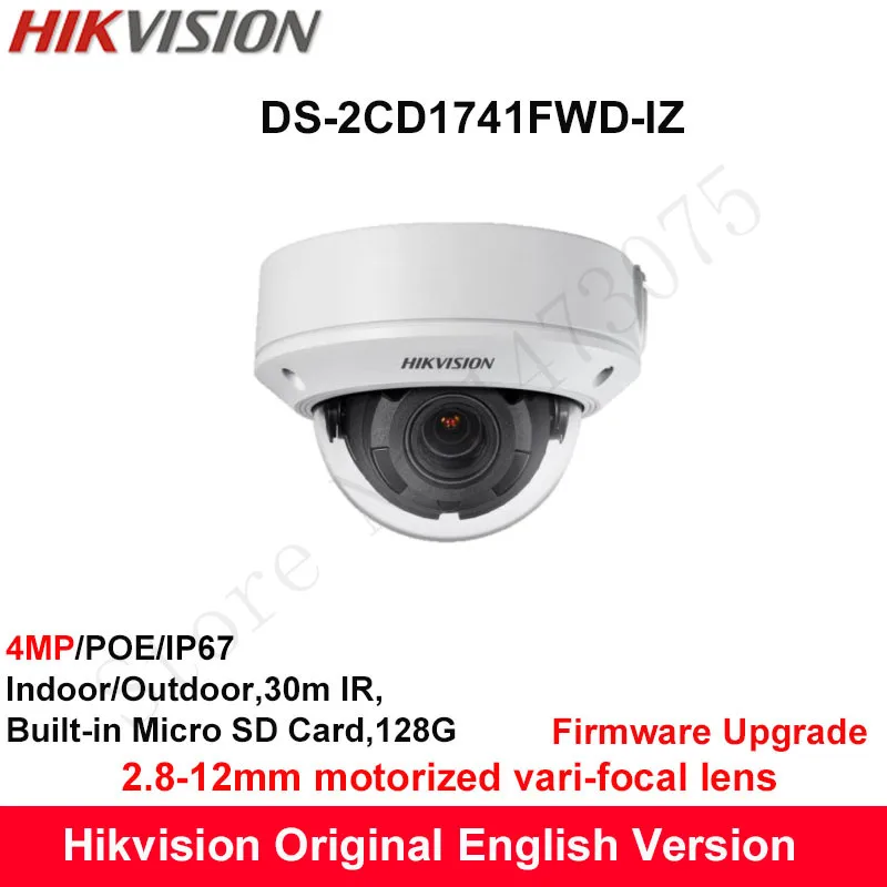 Hikvision английская безопасности Камера ds-2cd1741fwd-iz 4mp Моторизованный переменным