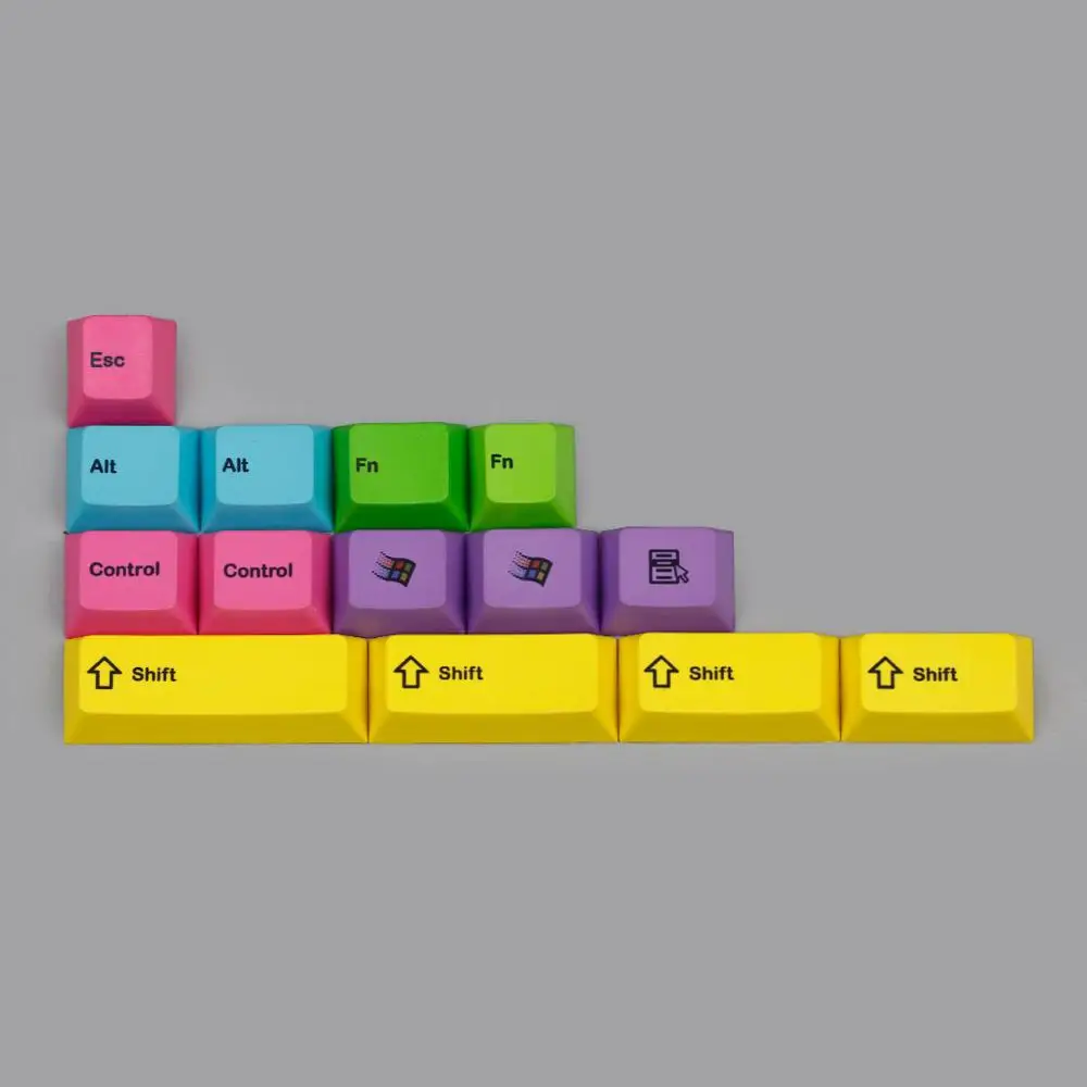 Kbdfans Новое поступление pbt Материал колпачки Вишневый профиль для игровой механической клавиатуры - Цвет: 108 add 14 keys