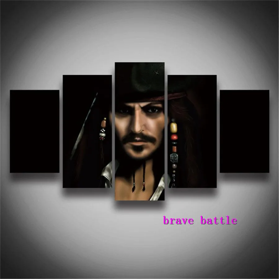 

Картина на холсте Карибский Джек для гостиной, домашний декор, Современная роспись, искусство, картина маслом #03