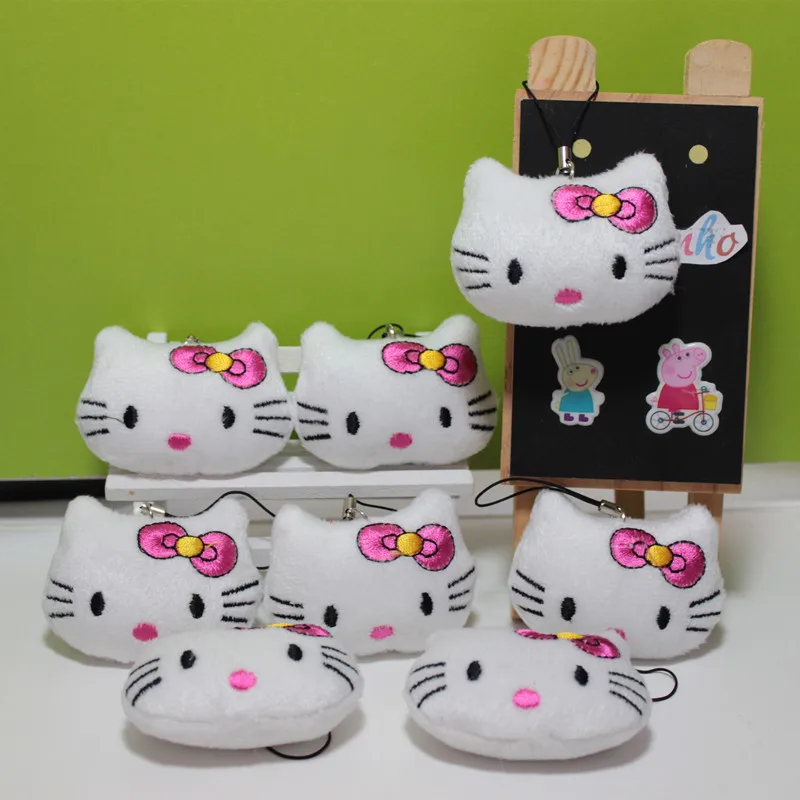 1 шт. плюшевая игрушка hello kitty маленький кулон детский подарок для вечеринки KT