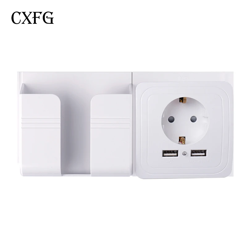CXFGpop розетка лучшее двойное зарядное устройство адаптер 16А ЕС USB порт 2000ма
