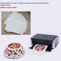 a4 10pcslot edible rice paper for cakes lollipop icecream chocolate food printing and decoration