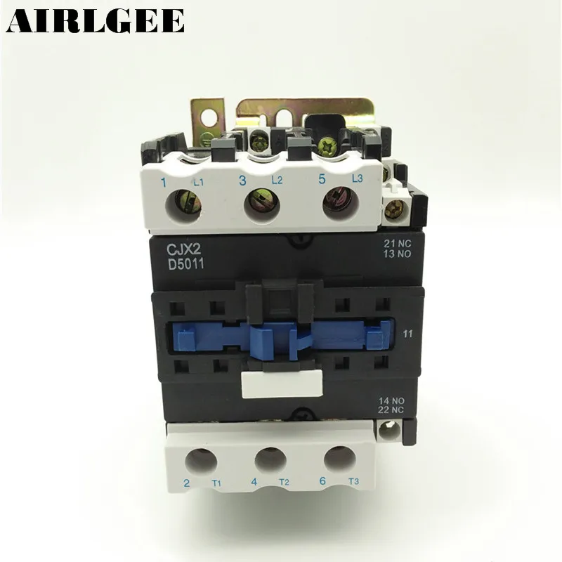 Ui 660V Ith 80A 3 Poles 1 NO NC 380V Катушка переменного тока контактор CJX2 5011|pole contactor|ac contactor80a