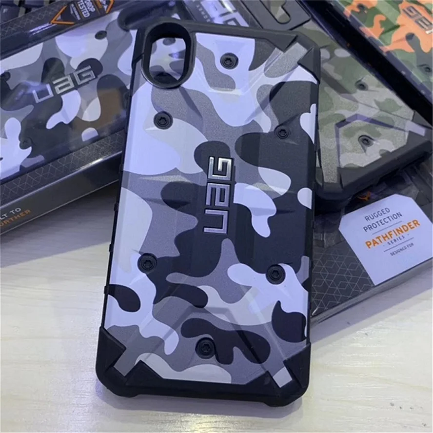 Camo White Жесткий гибридный защитный чехол для Apple iPhone XS MAX XR 6 7 8 6S Plus, трехслойный защитный чехол - Цвет: Camo White