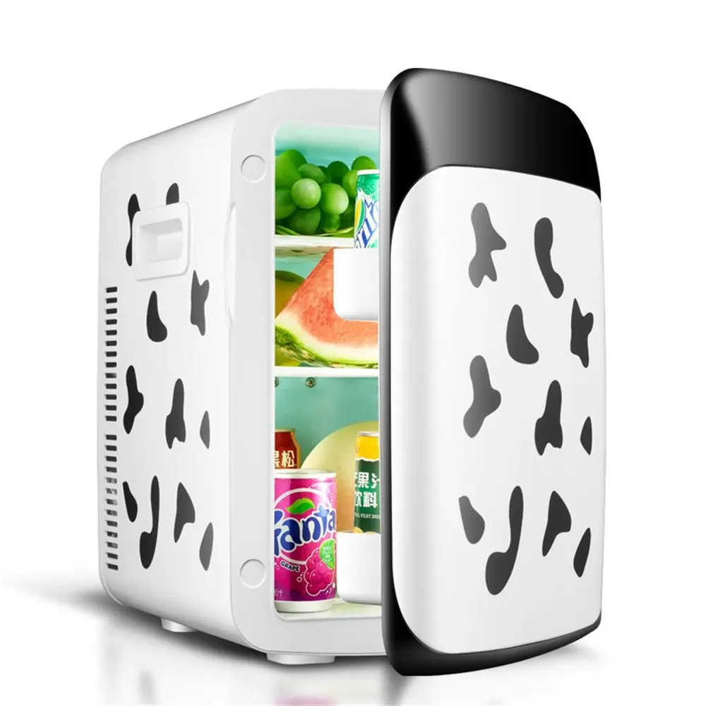 Car Refrigerator Portable Dual-core Refrigeration/heating Fridge (color : Cows)