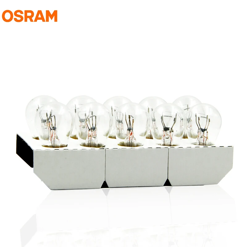 10 шт. OSRAM 7528 7528Y P21/5 Вт PY21/5 S25 BAY15d 12 В Оригинал две нити галогенные лампы автомобилей