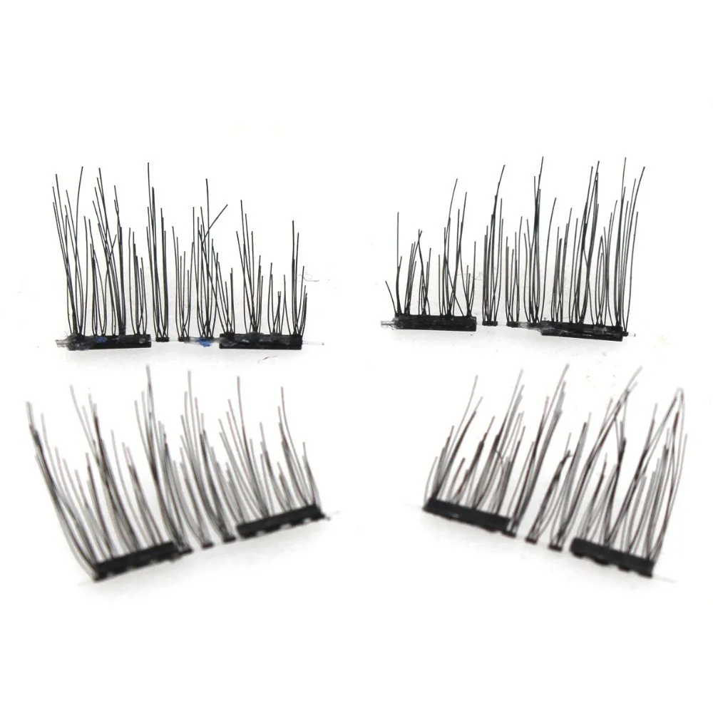 False Eyelashes 3D Magnet Magnetic Eyelash Extension Full Strip Lashes Soft Hair Reusable Easy Wear Fake Eye | Красота и здоровье