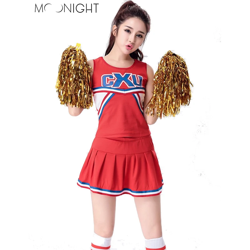 MOONIGHT Черлидинг ликование костюм чарлидинга одежда для аэробики униформа