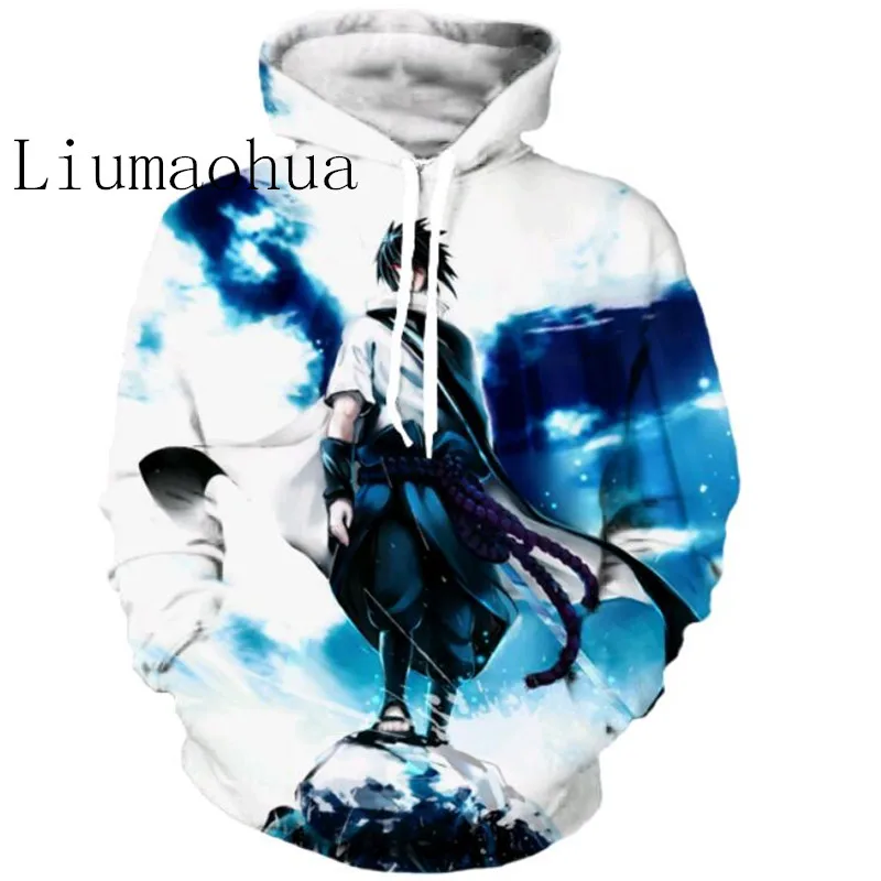 Liumaohua2018New мультипликационные персонажи Uzumaki Наруто/Саске 3d Аниме Толстовка с