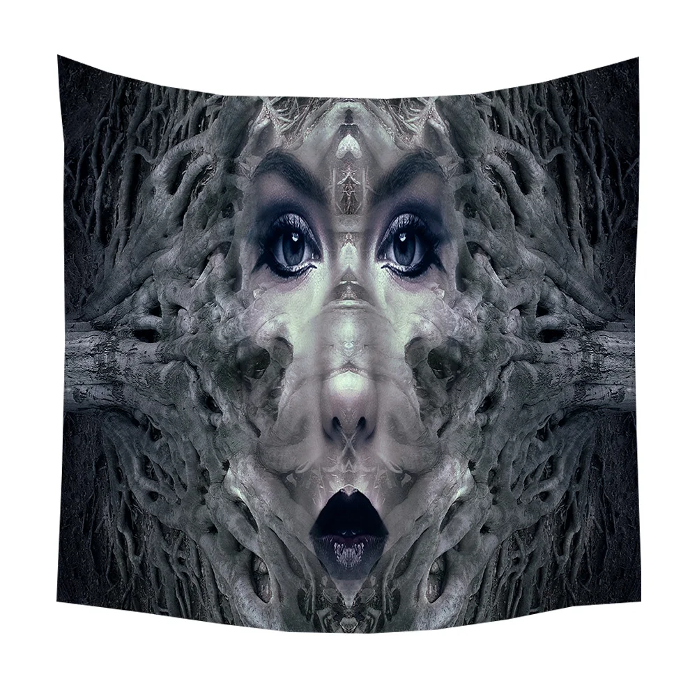 Boniu Eyes Printed Large Psychedelic Tapestry Wall Hanging Beach Towel Polyester Yoga Mat Farmhouse Decor Tapestries | Дом и сад