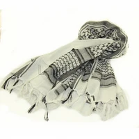 military tactical keffiyeh shemagh arab scarf shawl neck cover head wrap white 100 cotton winter scarves for outdoor hiking