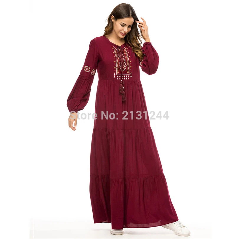 Abaya Qatar ОАЭ турецкий исламский Малайзия Плиссированное мусульманское платье