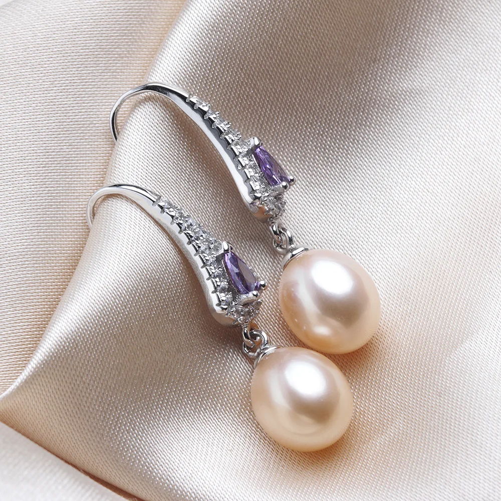 2018 модные фиолетовый австрийского хрусталя Висячие серьги Лидер продаж