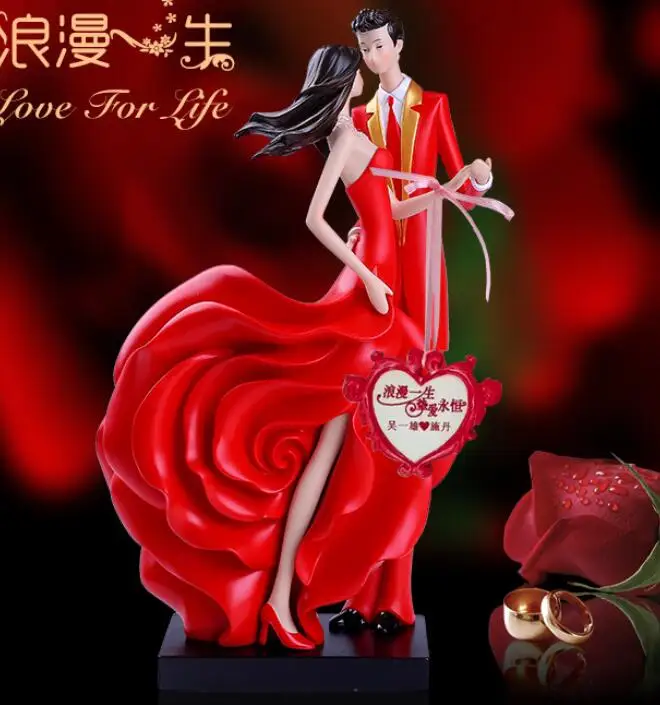 

Household jewelry lovers resin wedding decoration creative wedding little gift resin crafts Wholesale factory direct selling