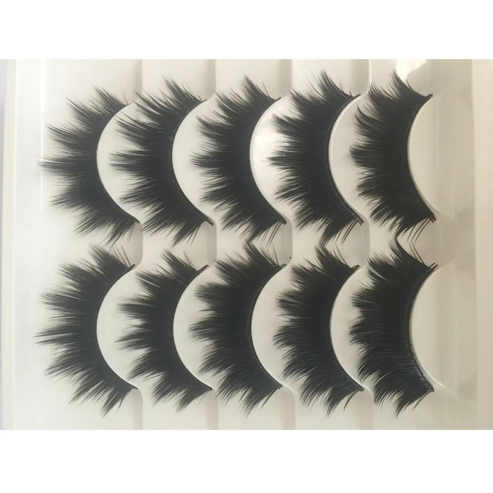 5 пар новые модные натуральные длинные ресницы ручной работы толстые накладные