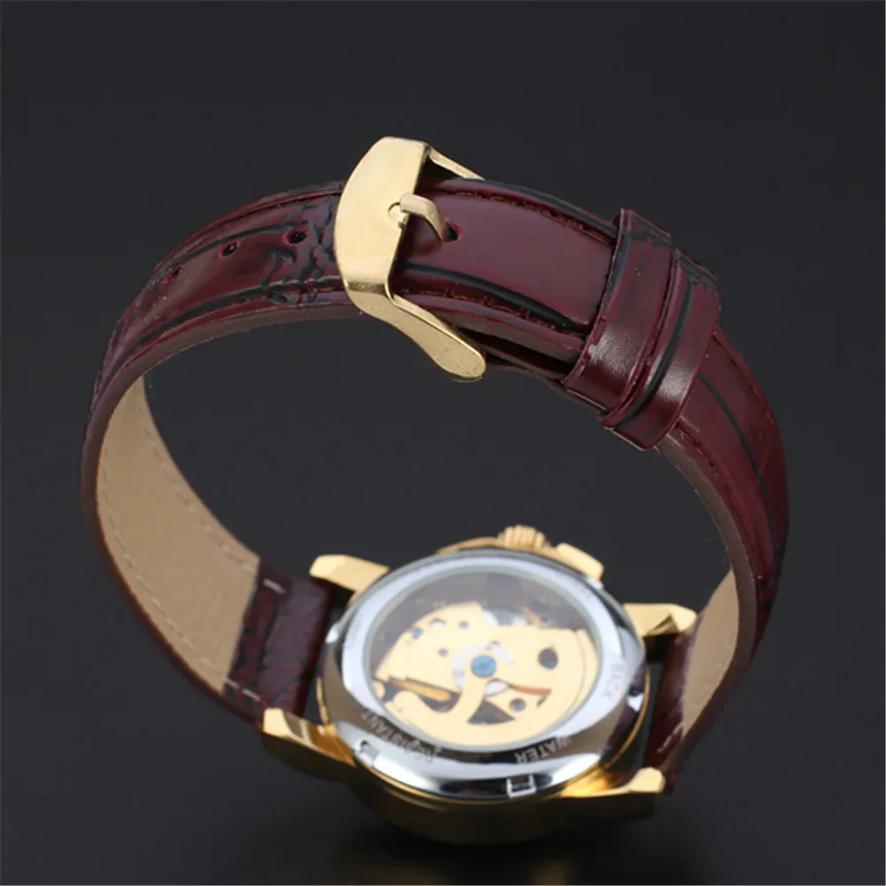 WINNER Новые повседневные часы женские деловые королевские с скелетом