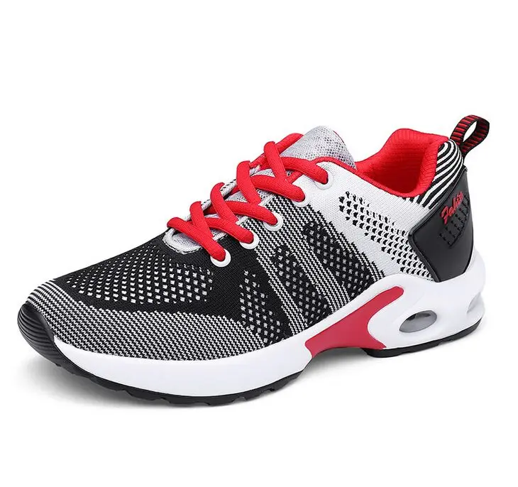 Весна Новинка 2020 года Повседневная дышащая обувь на танкетке из сетчатого