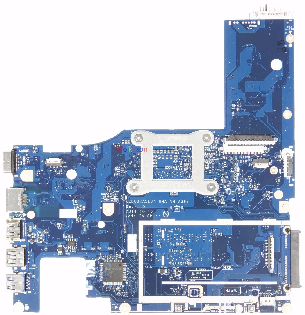 SHELI для lenovo G50-80 Материнская плата ноутбука W/I5-5200U Процессор ACLU3/ACLU4 UMA NM-A362 DDR3L Тесты