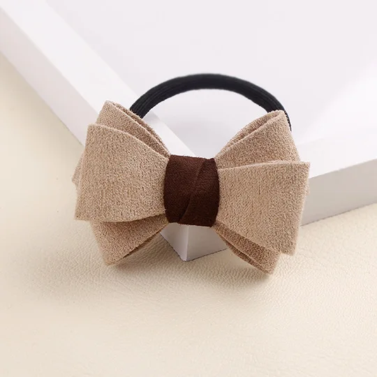 Новый бантом резинка для хвоста держатели красоты из органической кожи Стиль