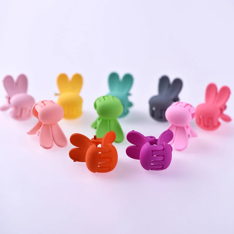 10 Шт./лот Модный Прекрасный Кролик Оформлены Mix Цвет Волос Когти Украшения Милые