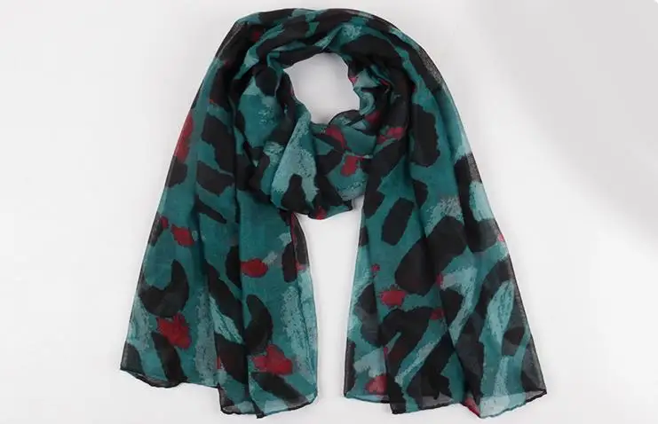 

2019 New Fashion U Leopard Print Scarves Shawl Women Big Leopard Beach Hijab Wrap 7 Color Wholesale 10pcs/lot Free Shipping