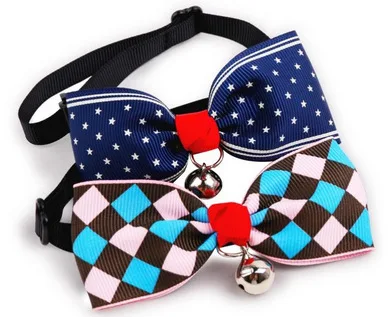 Ошейник для кошек и собак бант в британском стиле галстук бабочка животных с