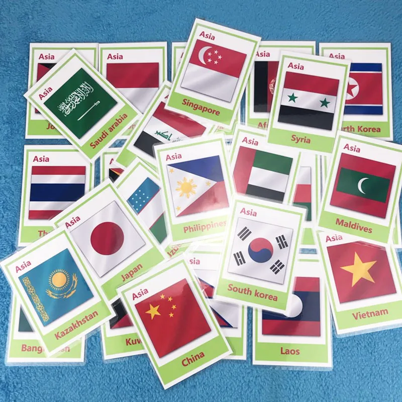 DDWE Английский 44 страны в Азии exo Card английский От 0 до 6 лет Детские Игры
