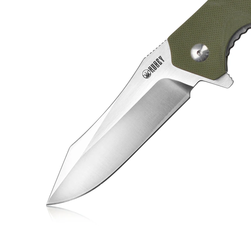 Складной тактический нож KUBEY KU161 G10 с ручкой и шариковым подшипником D2 для охоты, кемпинга, выживания, повседневного использования, карманный инструмент, нож