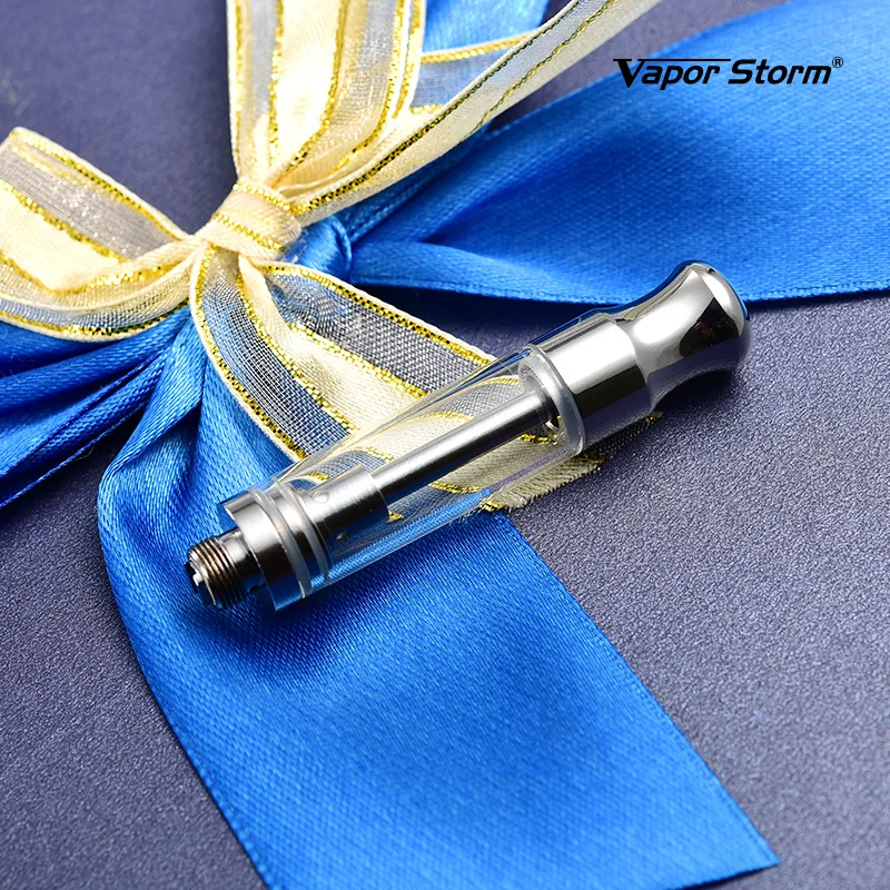 

Vapor Storm MTL Ceramic Coil Vape Tank 1.2ml Cartridge 510 Thread Atomizer Ceramic Tank for Thick Oil CBD Vape Batteries