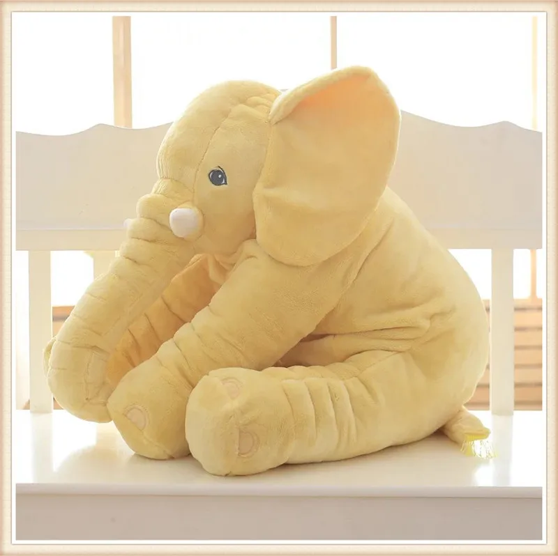 yellow Милые плюшевые домашние тапочки с кошечкой из мультфильма слон, длу улучшения сна подушка творческий задняя подушка автомобиля на диван-кровать для дома украшения Подставки для фотографий - Цвет: yellow