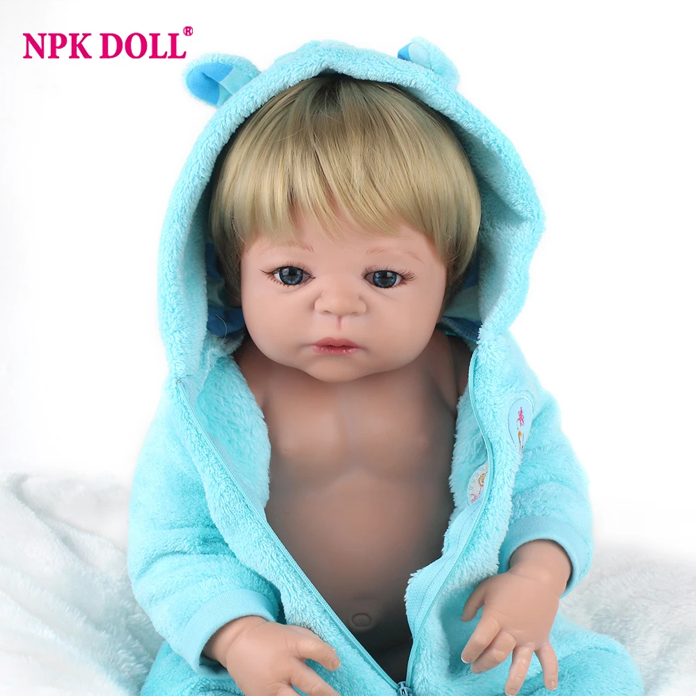 NPKDOLL Baby Reborn 55 см Реалистичная силиконовая кукла для всего тела девочек игрушки