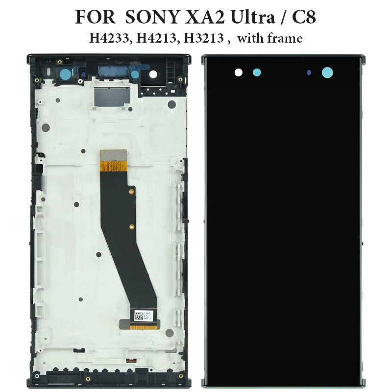 Для Sony Xperia C8 LCD сенсорный экран с рамкой дигитайзер детали в сборе для XA2 Ultra H4233 H4213