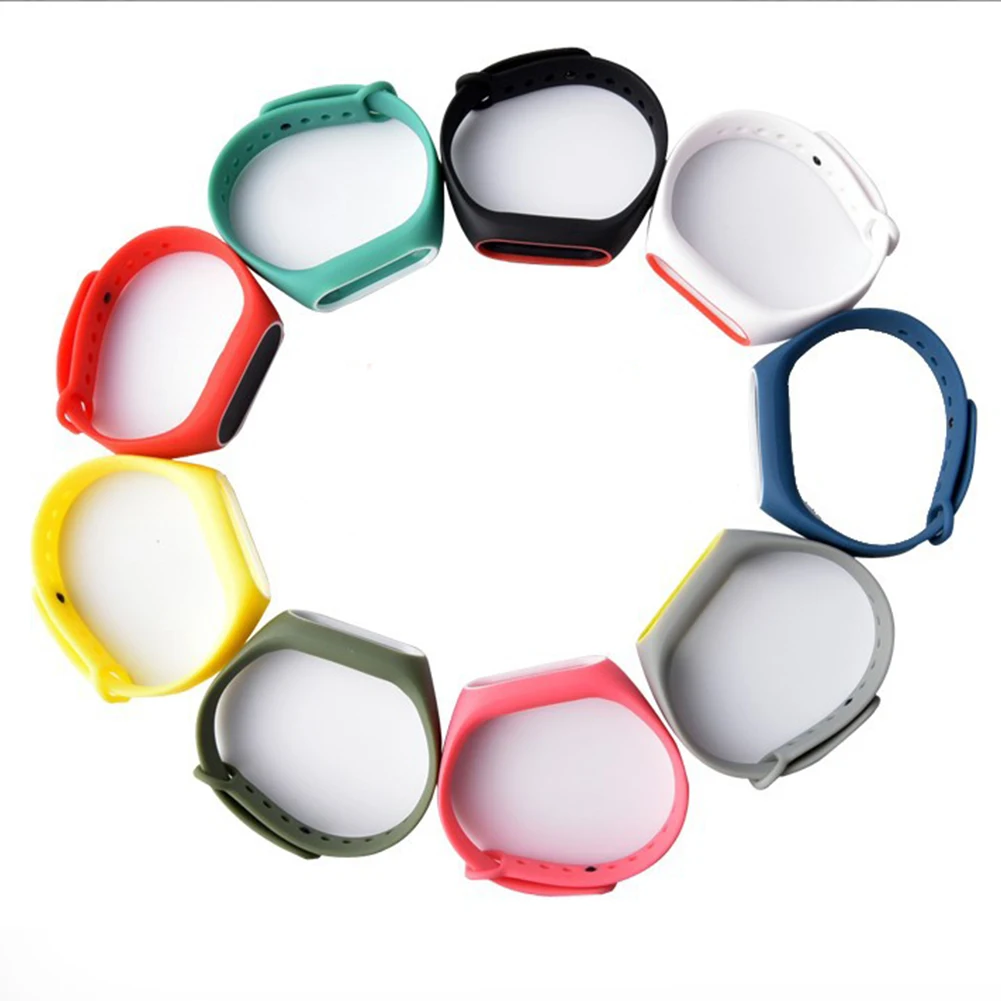 Двойной цвет mi band 2 аксессуары pulseira ремешок замена силиконовый для xiaomi mi2 умный