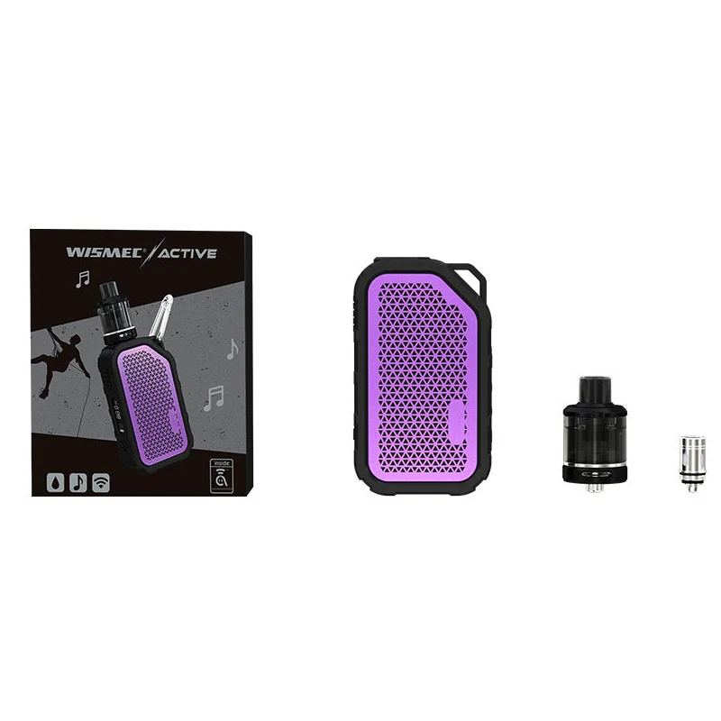 New Original Wismec Active Waterproof Kit Vape With Box Mod AMOR NSE Tank&ampBluetooth Speaker E-Cigarette Vaporizer Vaping | Электроника