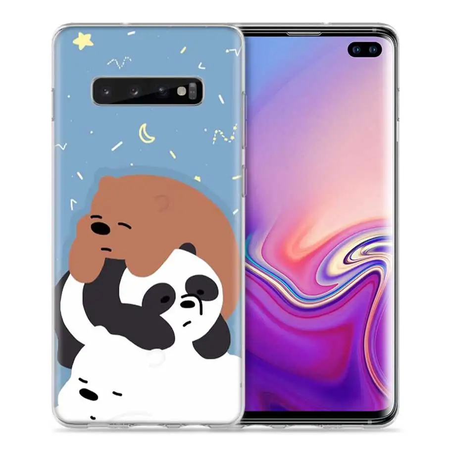 10 Мы льда голые медведи Чехол для samsung Galaxy S8 S9 S10 5G S10e S7 Note 8, 9, 10, J4 J6 плюс J5 J8 J3 силиконовый чехол для мобильного телефона с изображением персонажа мультфильмов сумки - Цвет: 10