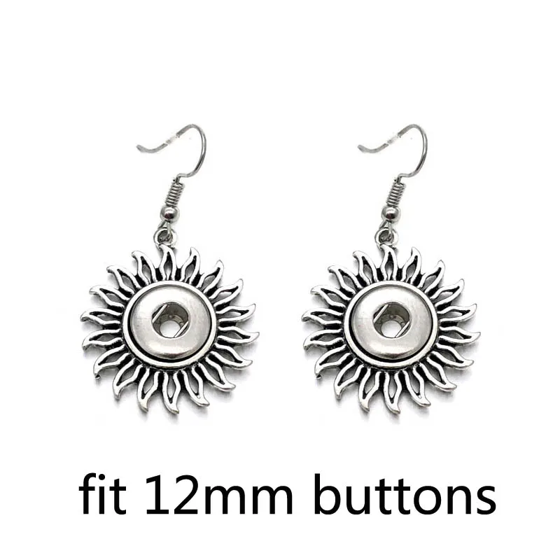 

Hot Sale 028 Fashion Bohemia Cute Fit 12mm 18mm Snap Button For Women Charms White K Plated Design Snaps Earrings Jewelry Gift