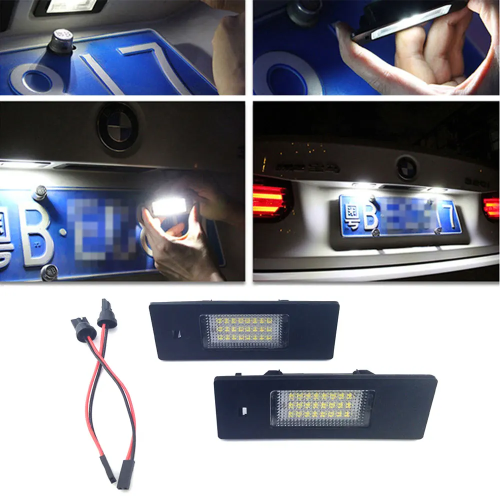 2 шт. 24 светодиода для номерного знака BMW E81 E82 E90 E91 E92 E93 E60 E61 E39 X1/E84 | Автомобили и